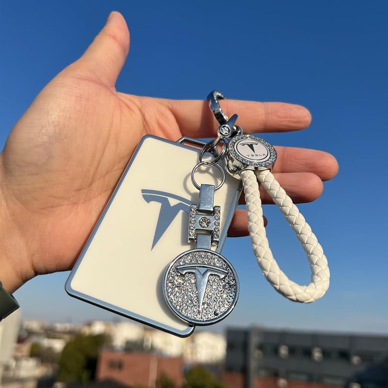 Tesheer for Tesla Key Card Holder Bling Key Chain Card Key Holder for Model S/X/3/Y Cybertruck Keychain - Image 5